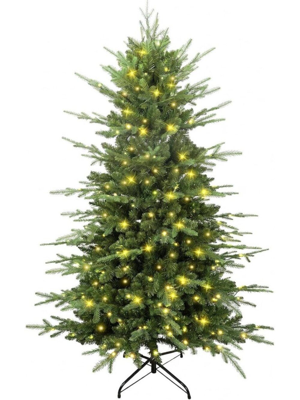 5ft Pre-Lit Aspen Fir Pencil Christmas Tree - Slim Artificial Holiday Decor